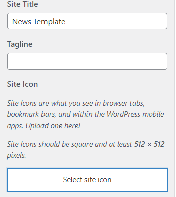 select site icon